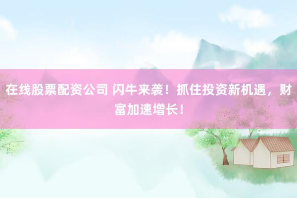 在线股票配资公司 闪牛来袭！抓住投资新机遇，财富加速增长！