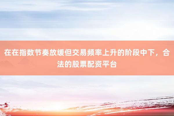 在在指数节奏放缓但交易频率上升的阶段中下，合法的股票配资平台