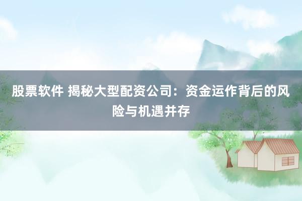 股票软件 揭秘大型配资公司：资金运作背后的风险与机遇并存